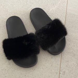 Givenchy Mink Slides size 6